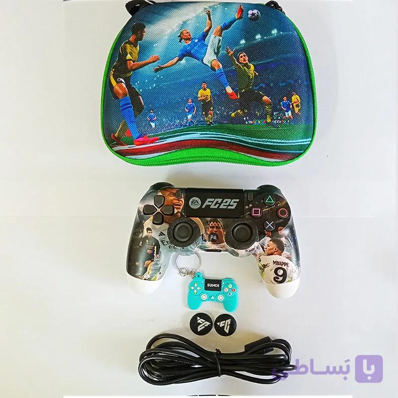 دسته بی سیم PS4 برند Play X طرح GTA با کیف — تصویر 1