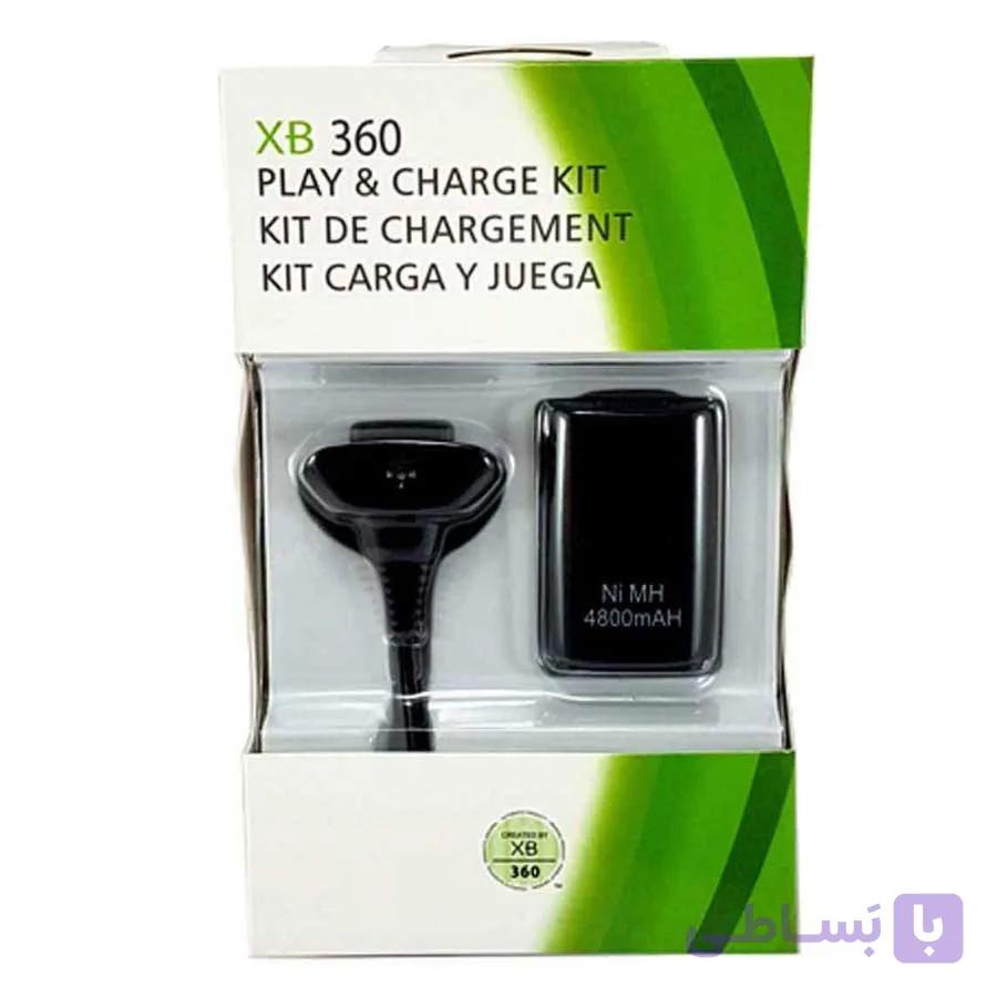 باتری و شارژر 3 کاره دسته بازی Xbox 360