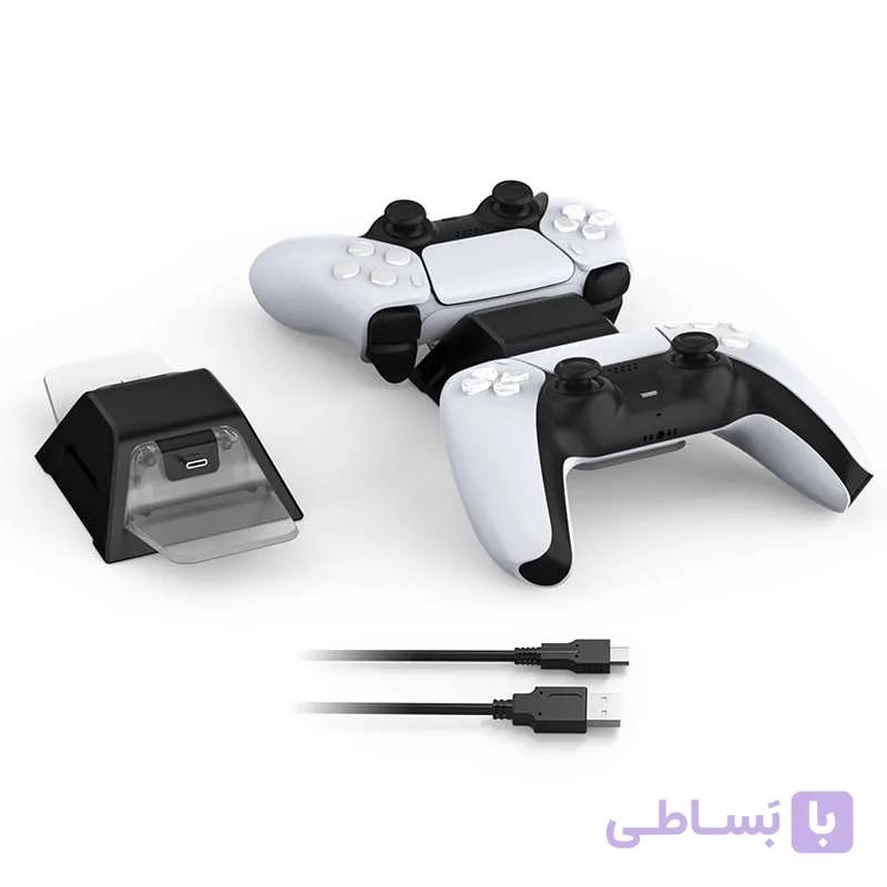 استند شارژر کنترلر PS5 دابی مدل DOBE TP5-0528 فست شارژر — تصویر 1