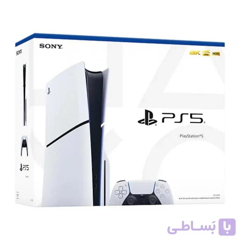 پلی استیشن 5 اسلیم درایو دار 2 دسته — تصویر 1