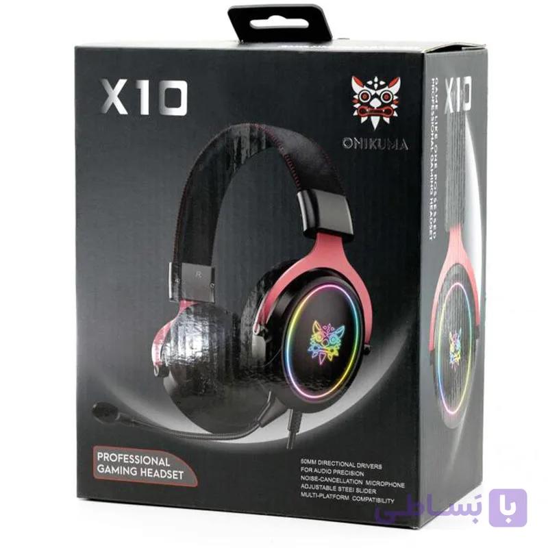 هدست گیمینگ اونیکوما onikuma X10 devil — تصویر 1