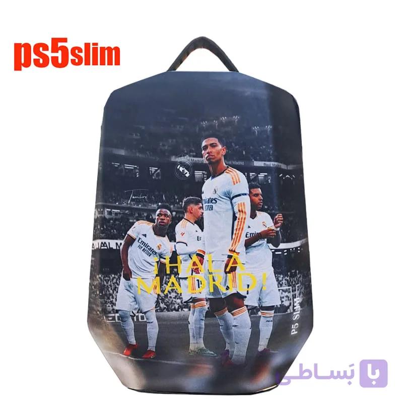 کیف کوله ایی PS5 slim مدل رئال مادرید HALA MADRID — تصویر 1