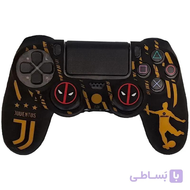 روکش دسته PS4 طرح یوونتوس مشکی — تصویر 1