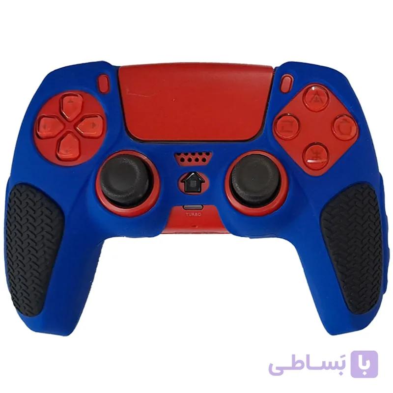 روکش دسته PS5 مدل ضد لغزش آبی کاربنی — تصویر 1