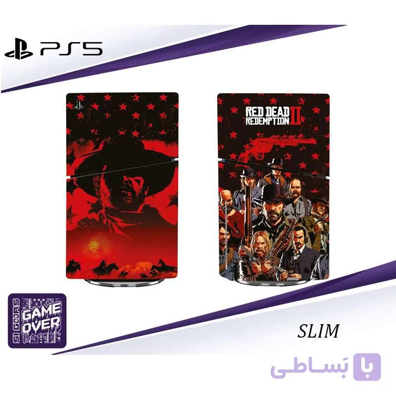 برچسب کنسول PS5 SLIM (GO) طرح RED DEAD — تصویر 1