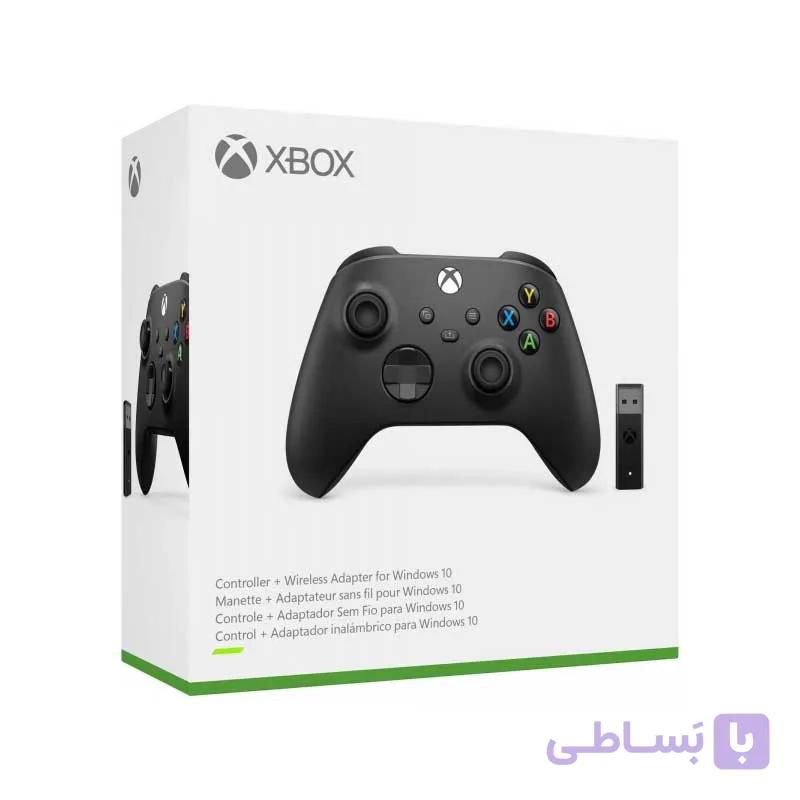 کنترلر ایکس باکس سریز Carbon Black با دانگل بلوتوث — تصویر 1