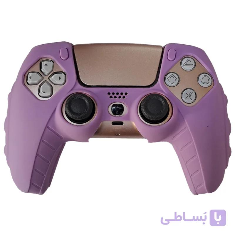 روکش دسته PS5 مدل anti slip بنفش تیره — تصویر 1