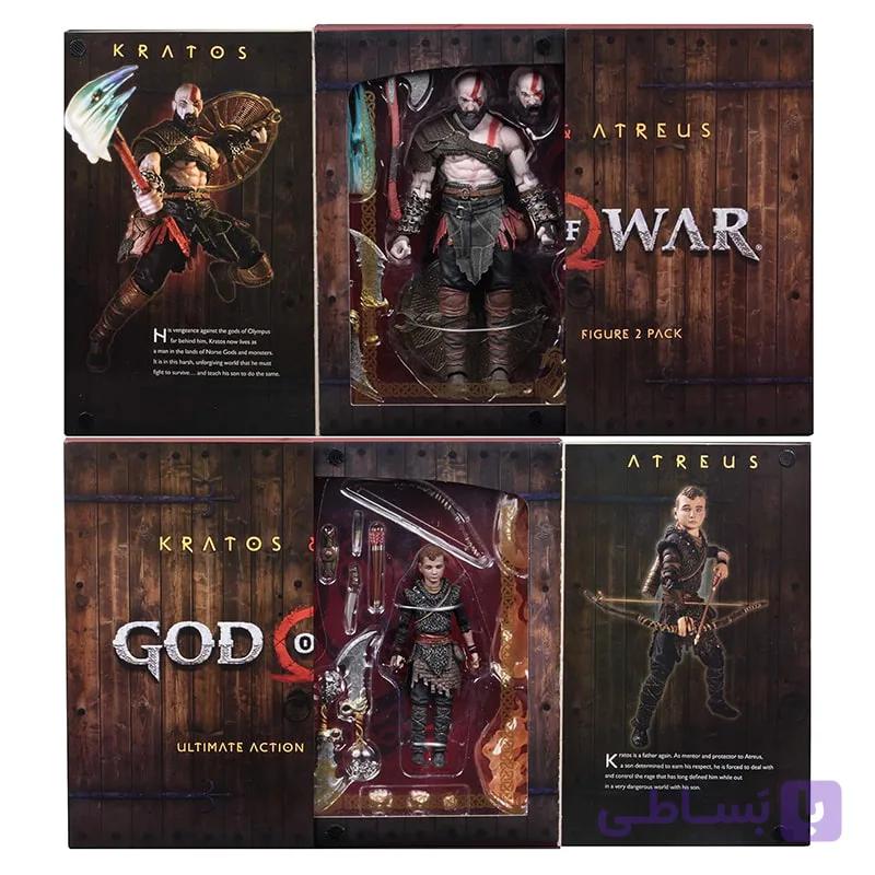 اکشن فیگور کریتوس و آترئوس God of War برند NECA — تصویر 1