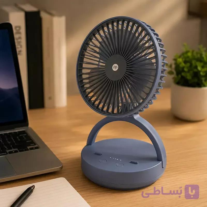 پنکه شارژی رومیزی تاشو DP-7637 — تصویر 1