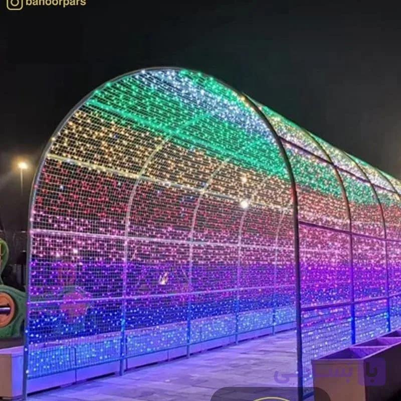 ریسه سوزنی ۵۰ متری (قرمز، آبی، انبه ای، سبز و بنفش) — تصویر 1
