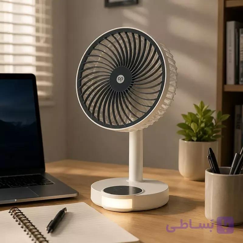 پنکه شارژی رو میزی مدل DP-7626 برند DP — تصویر 1