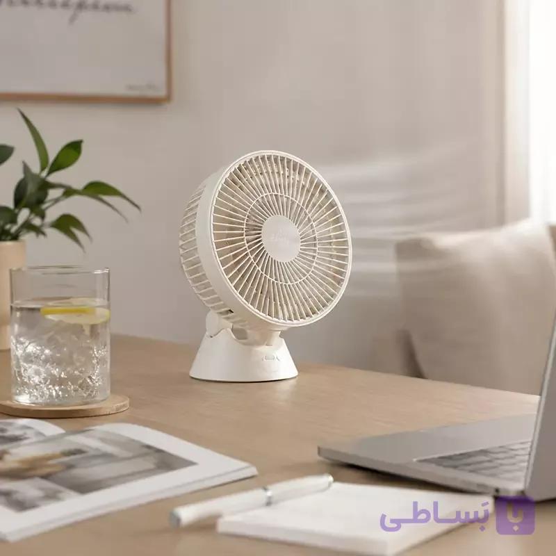 پنکه شارژی کوچک مدل QY-03 — تصویر 1