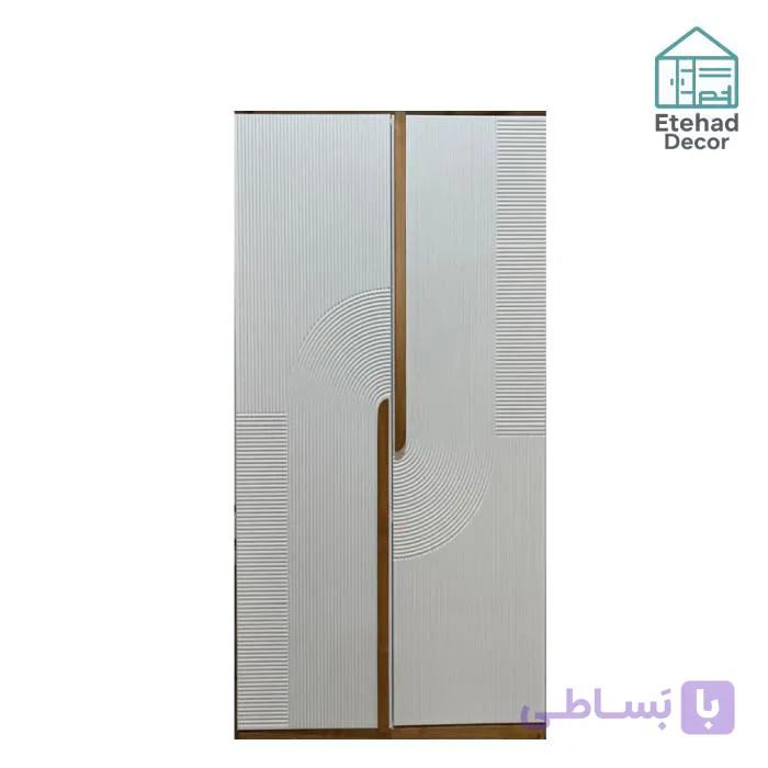 کمد لباس ایستاده سه کشو رنگ سفید مدل آرک — تصویر 1