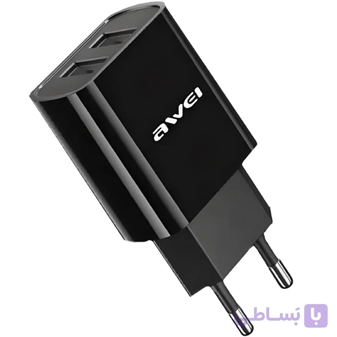 شارژر دیواری آوی Awei C3 USBx2 — تصویر 1