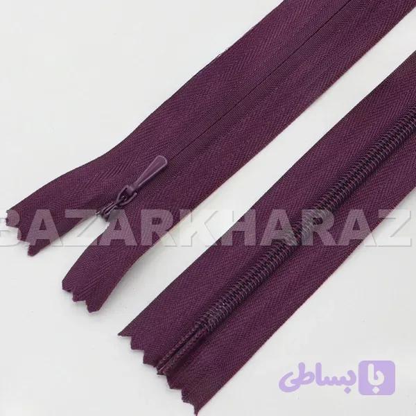 زیپ ساده 20 سانت نمره 5 سبز ارتشی (50 عددی)