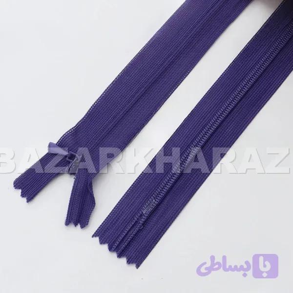 زیپ 15 سانت دندانه استخوانی نیو مشکی دندانه طلایی (50 عددی)