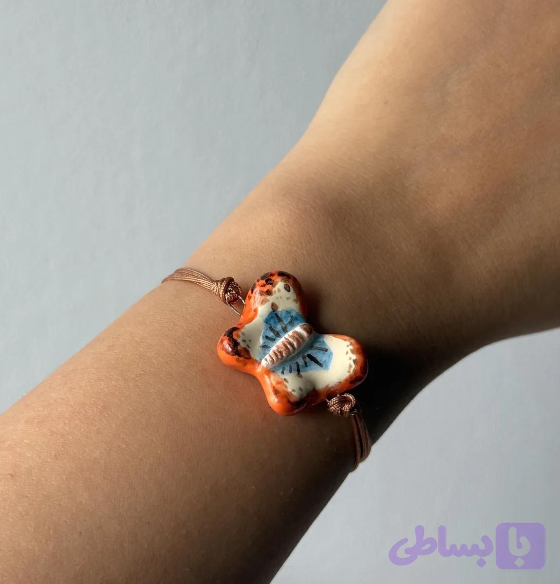 دستبند طرح پروانه