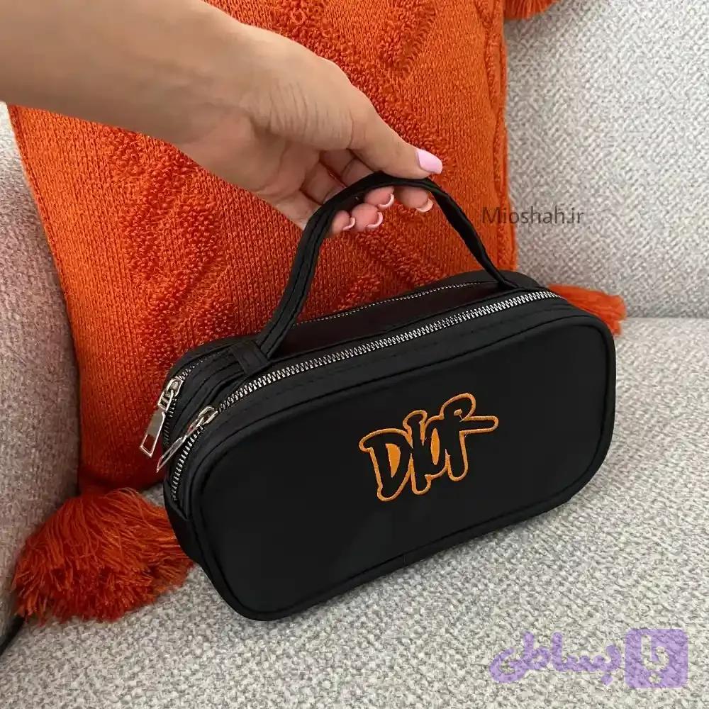 کیف کلاچ مردانه پارچه‌ای مشکی مدل دیبا | کد CL9004