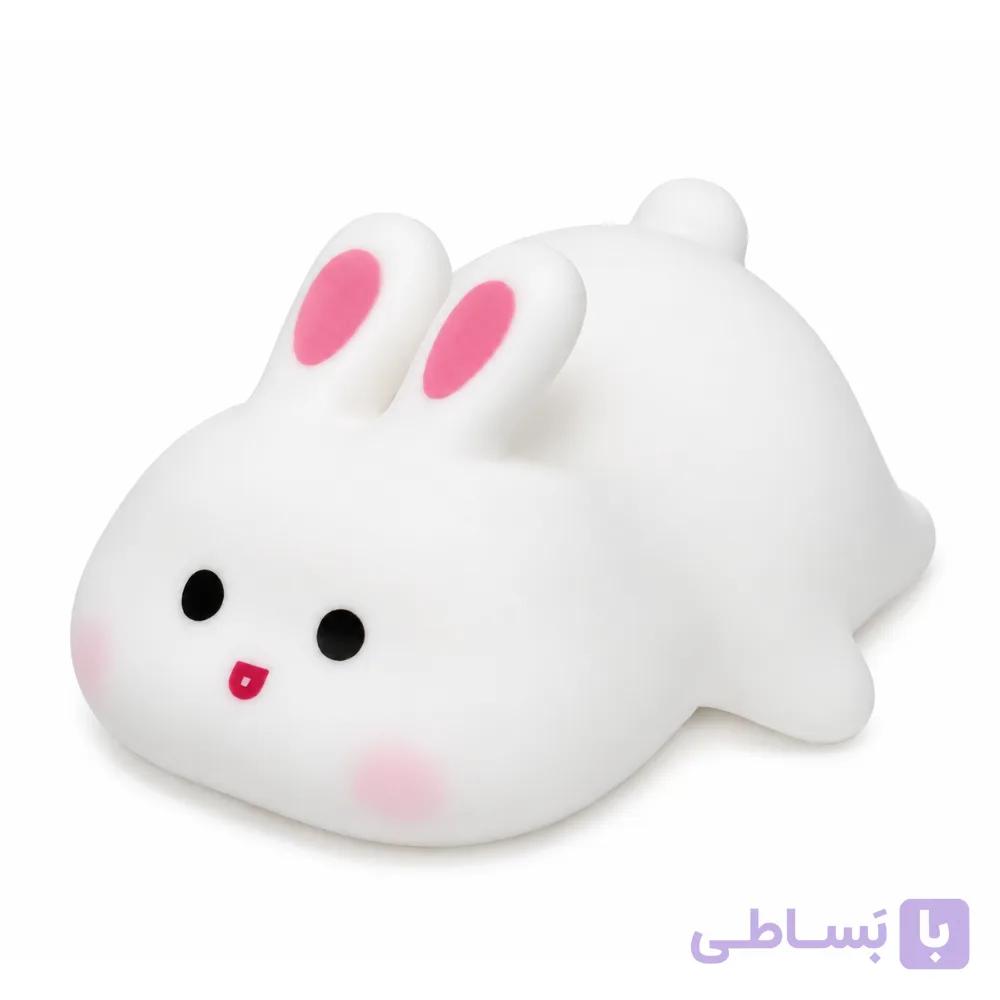 چراغ خواب سیلیکونی خرگوش کوچک(تک رنگ) — تصویر 1