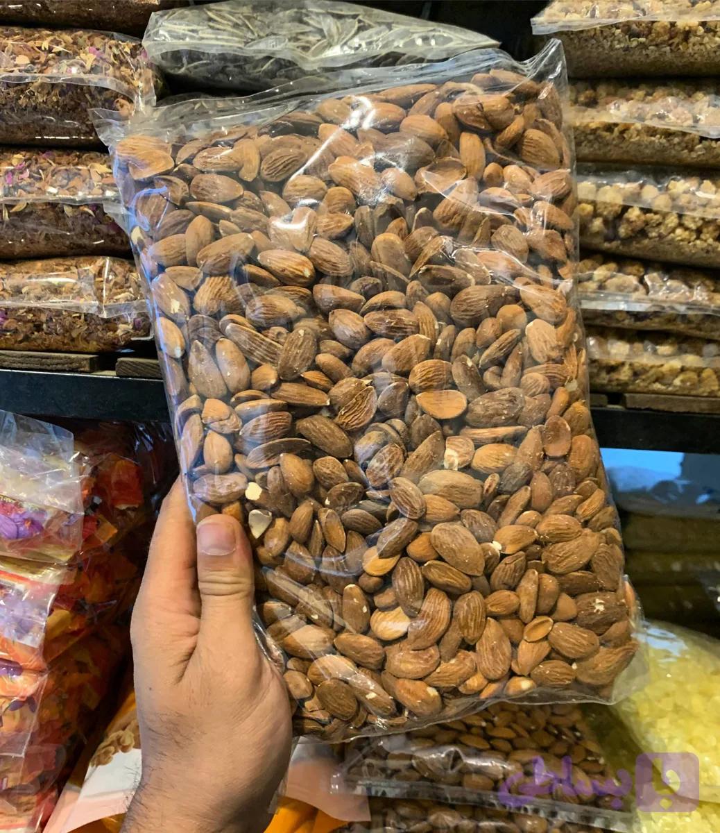 مغز بادام درختی زرین خام درشت- خارجی 1 کیلویی