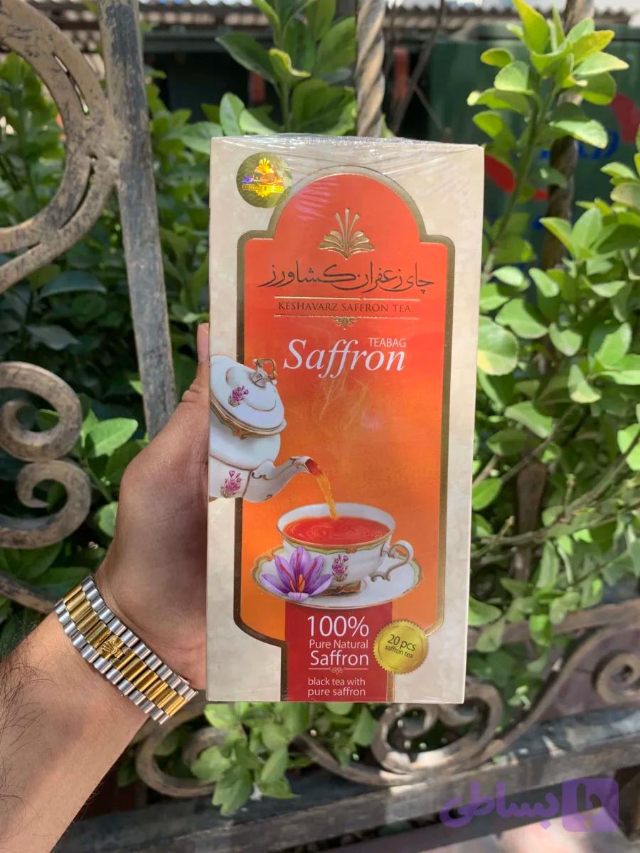 چای زعفرانی کیسه ای کشاورز 20 عددی — تصویر 1