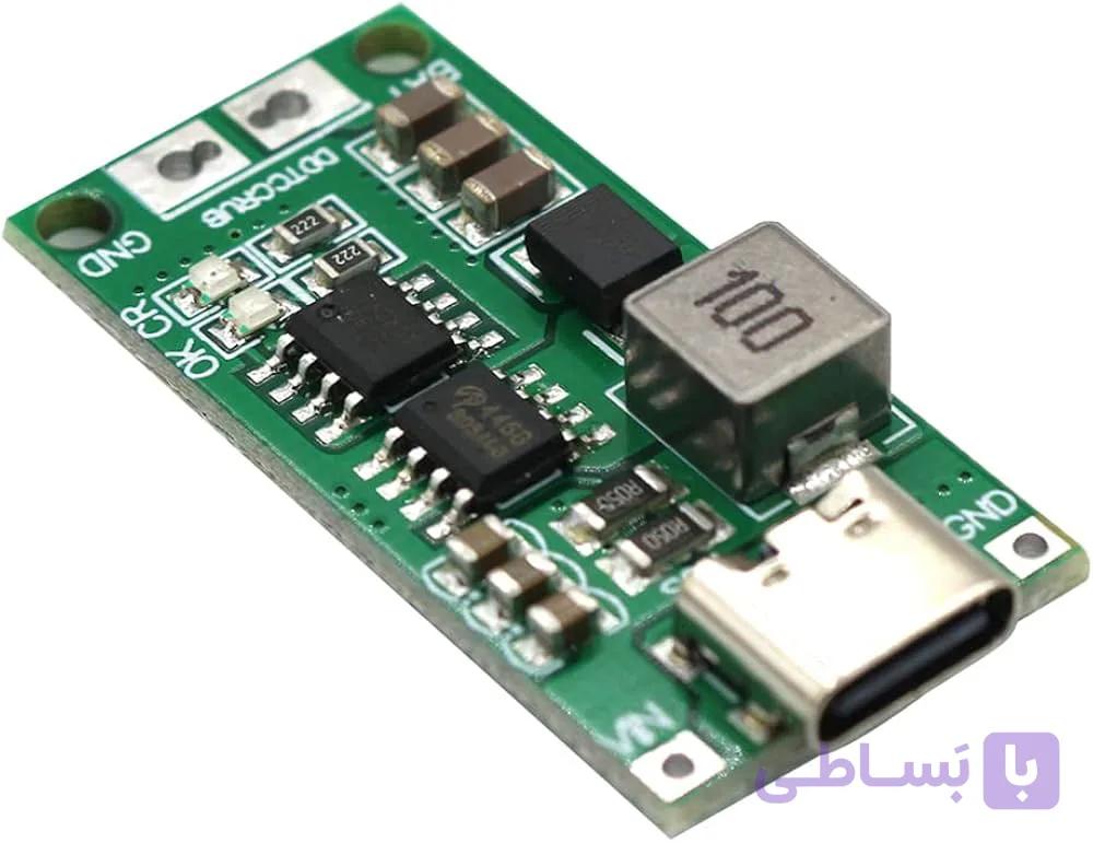 ماژول شارژ باتری لیتیومی 3 سل 4 آمپر Type-C