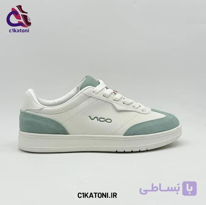 کتونی اسپرت ویکو (Vico) طرح ونس سفید سبز مدل 5026M6 — تصویر 1