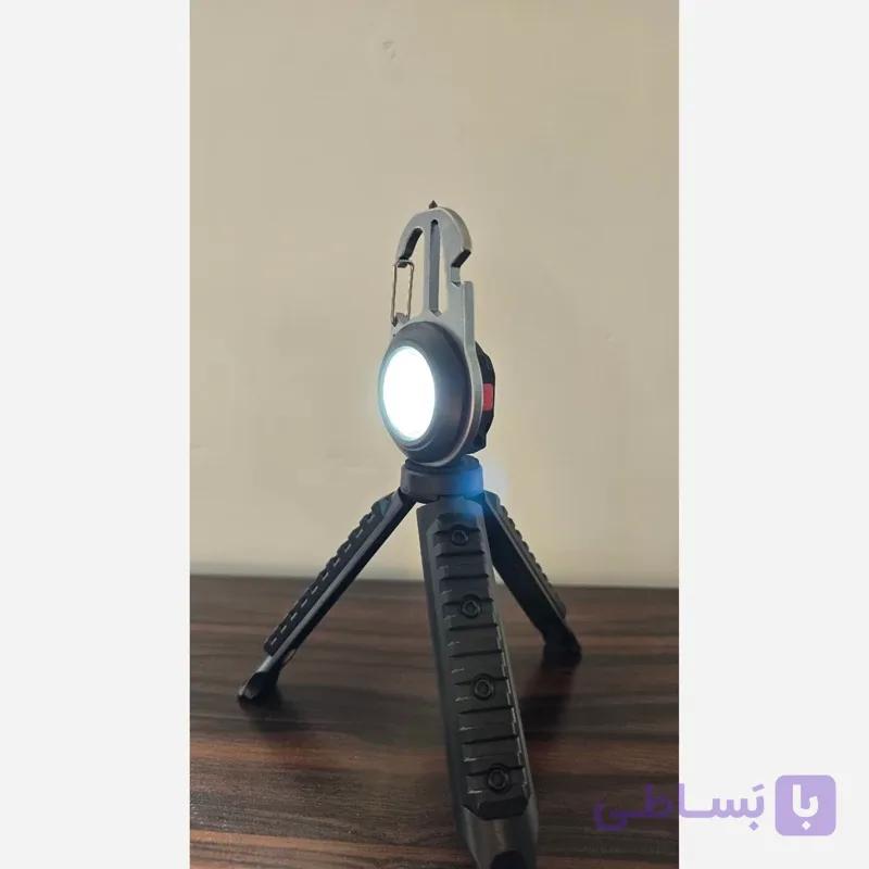 چراغ کمپینگ و ابزار چندکاره شارژی مجهز به سه‌پایه