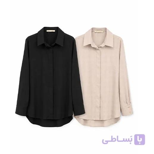 شومیز چهارخونه سوزنی دلاریس