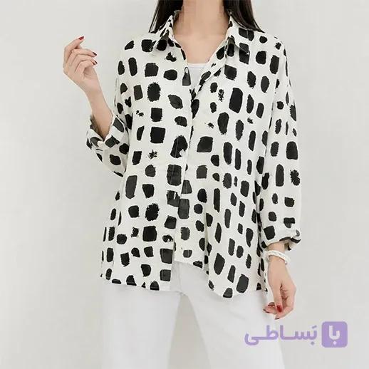 شومیز طرح دار باریش — تصویر 1