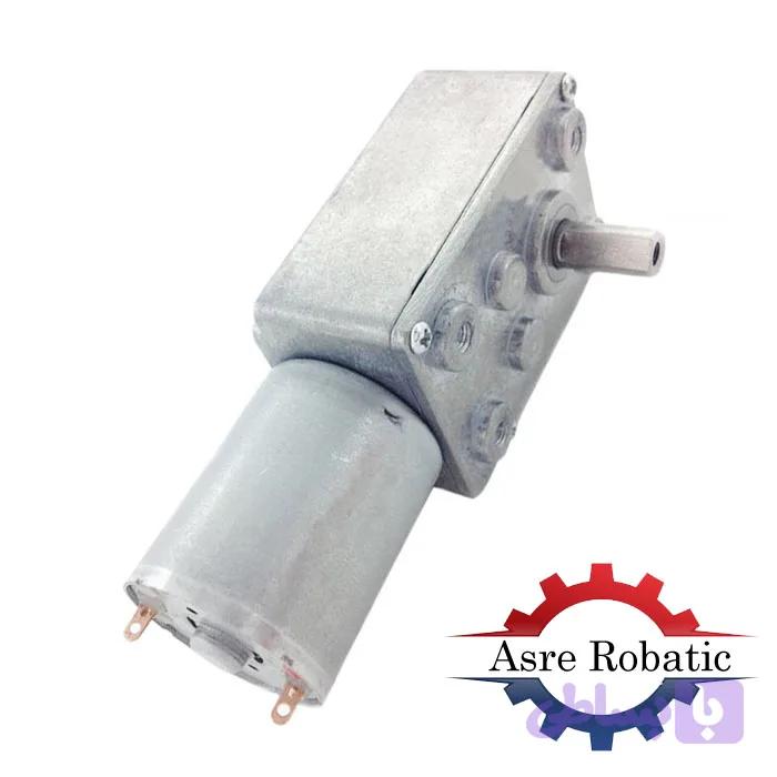 موتور دی سی گیربکس دار حلزونی ZWL-FP12V 100RPM — تصویر 1