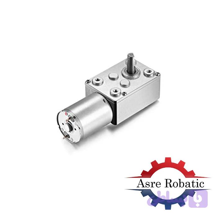 موتور دی سی گیربکس دار حلزونی ZWL-FP12V 50RPM — تصویر 1