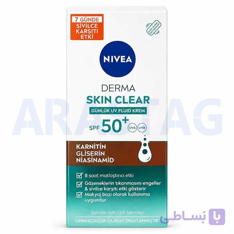 کرم ضدآفتاب روزانه نیوا درما اسکین کلیر SPF 50+ حجم 40 میلی — تصویر 1