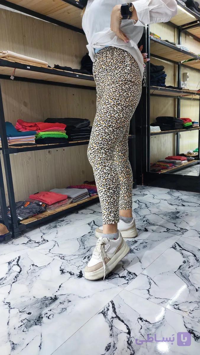 🐆 لگ خانگی زنانه طرح خال‌دار پلنگی — تصویر 1