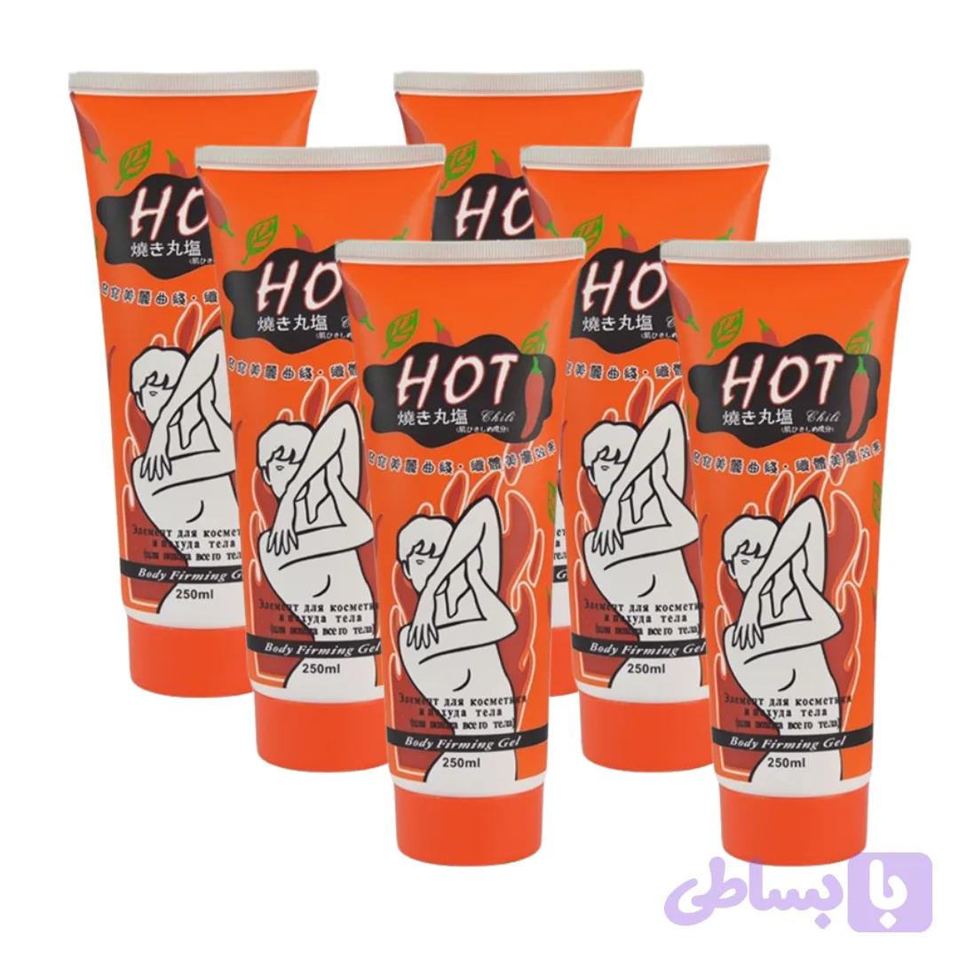 پکیج ژل لاغری و چربی سوز موضعی بدن هات چیلی(پکیج 6 عددی) — تصویر 1