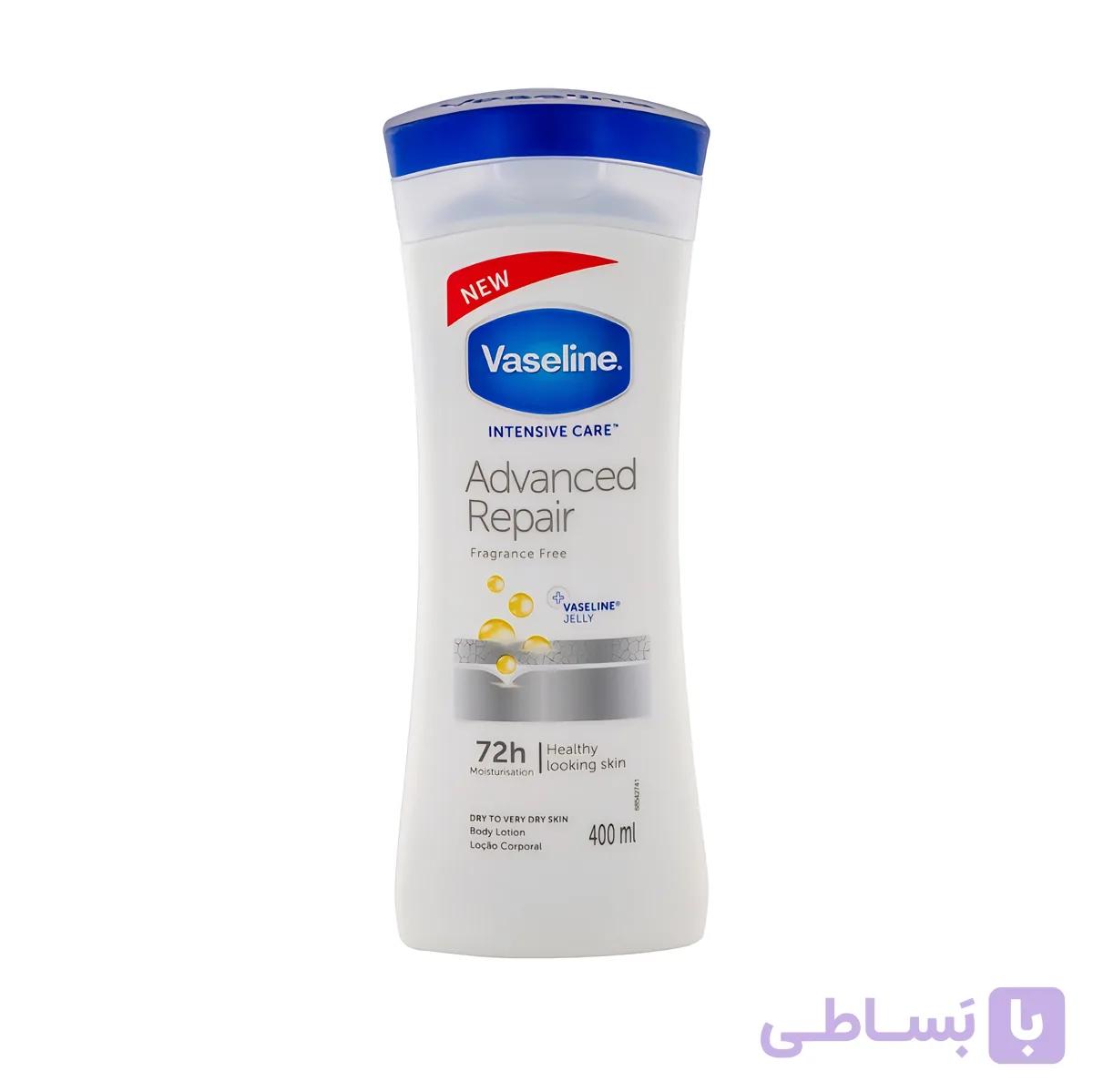 لوسیون بدن مدل Advanced Repair وازلین حجم 400 میل