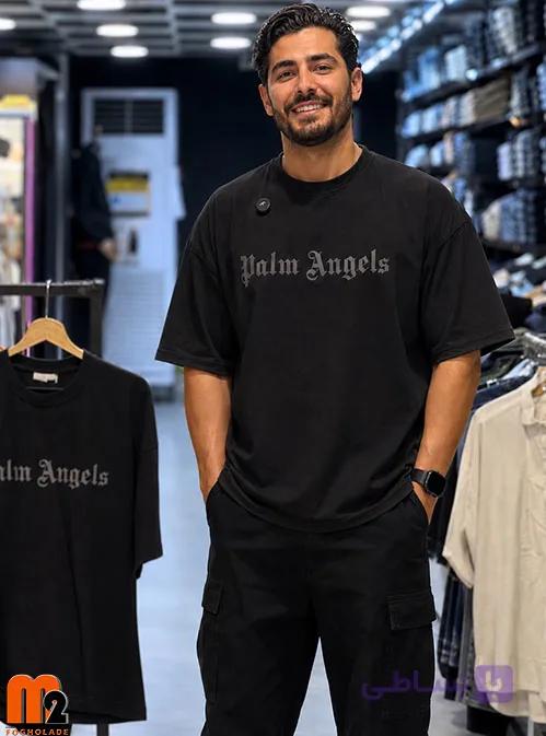 تیشرت باکسی طرح پالم آنجلز | PALM ANGELS — تصویر 1