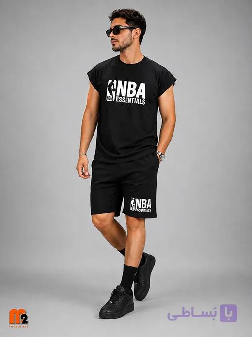 ست وست شلوارک مردانه طرح NBA — تصویر 1