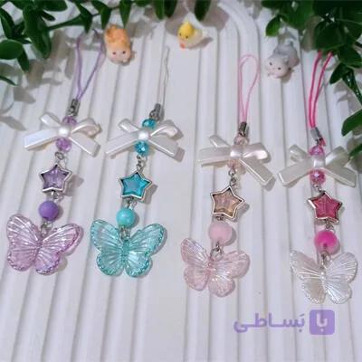 آویز موبایل پروانه فانتزی — تصویر 1