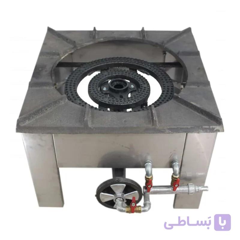اجاق گاز 3 شعله استیل کوره دار — تصویر 1