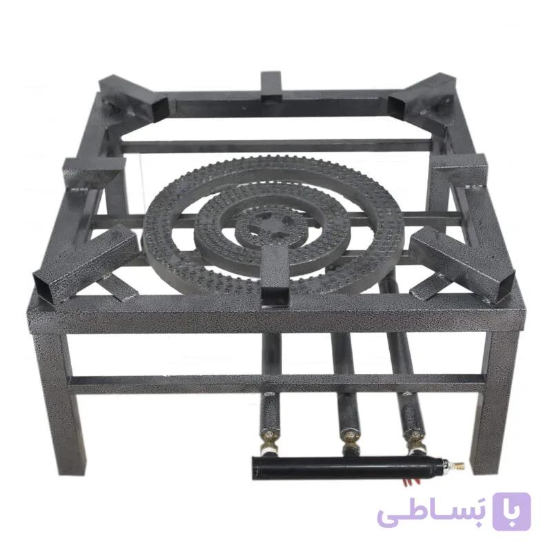 اجاق گاز 3 شعله استیل آرسین تجهیز — تصویر 1