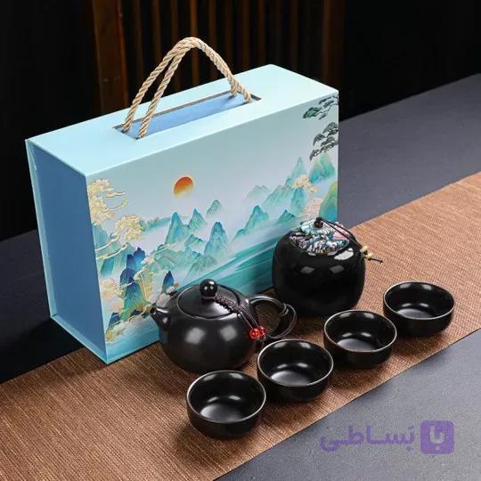 ست چای خوری گونگ فو ۶ تکه سرامیک پرسلان