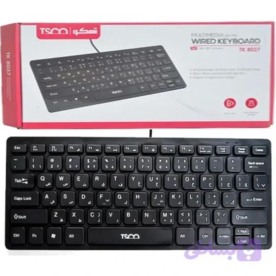 کیبوردبا سیم تسکو مدل TK-8037