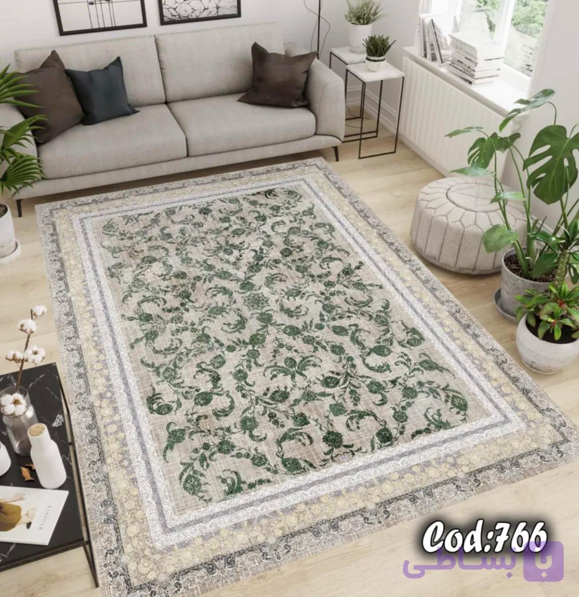روفرشی کشدار مخمل شانل کرم سبز