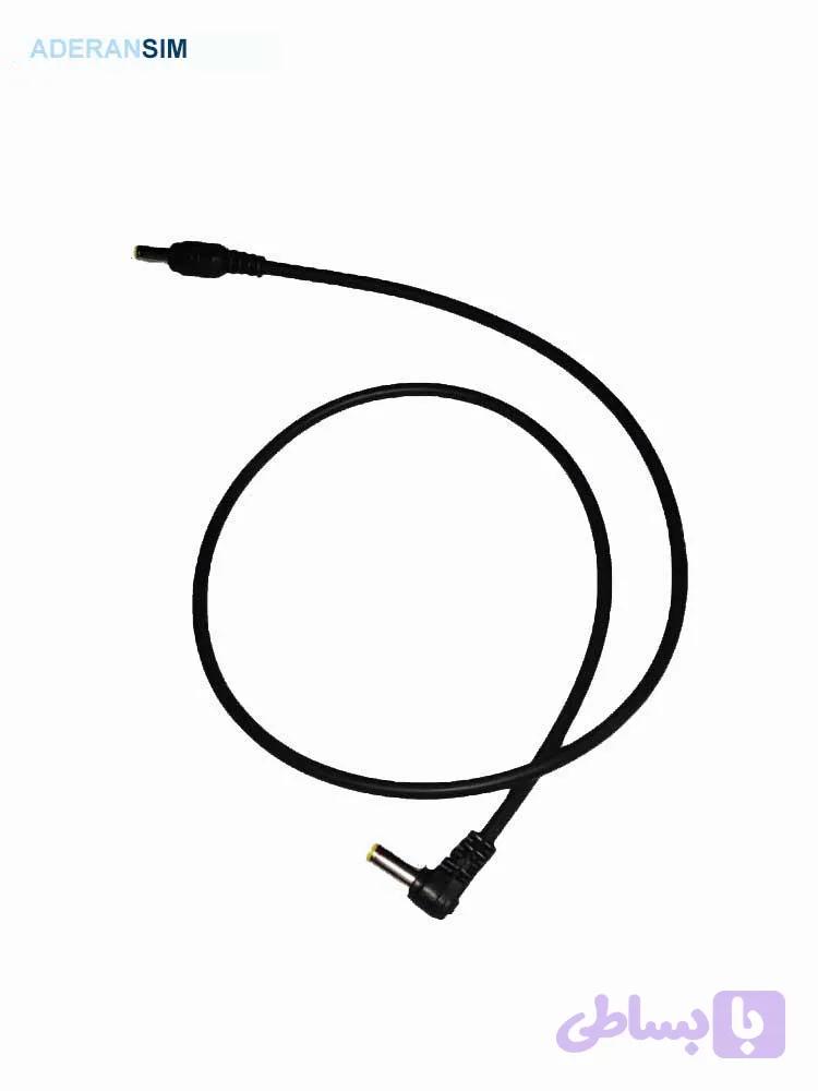 کابل آداپتور نری صاف 2.1به نری چپقی 2.1mm |دو سر نری
