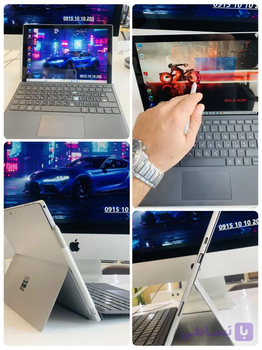 لپتاپ استوک سرفیس پرو 7 Surface pro 7 ✅Cor i5 10🔥 ✅Ram 8G DDR4 ✅SSD 256G NVME 12 INCH 2K