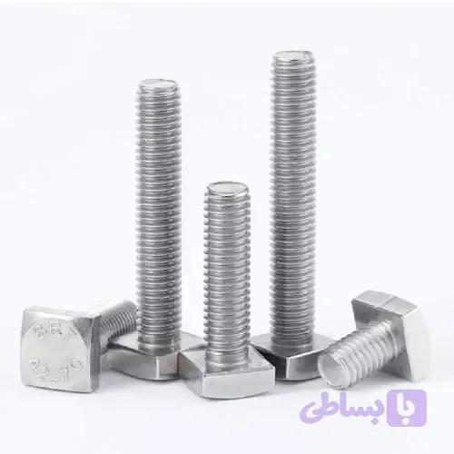 پیچ مربعی ASTM A307A (پیچ چهارگوش) سایز ۸۰×۲۴