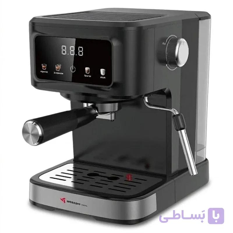 اسپرسو ساز خانگی 1.5 لیتری مباشی مدل ME-ECM2118، نیمه اتوماتیک با مصرف قسطی پودر قهوه، مناسب تهیه اسپرسو، کافه قسطی لاته، کاپوچینو، ماکیاتو، ریسترتو، لانگو و امریکانو، دارای یک عدد نازل قهوه، سیستم گرم کردن فنجان — تصویر 1