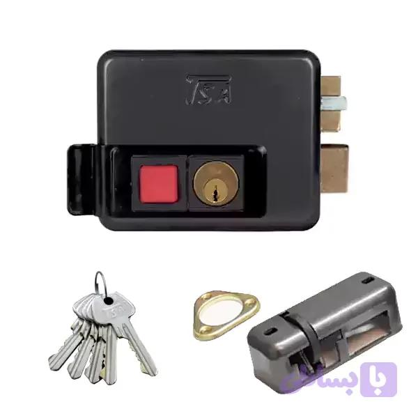 قفل برقی حیاطی تسا TSA داخل بازشو کلید ساده 7070
