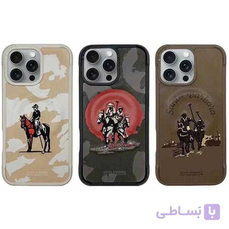 کاور مگ سیف چرمی Santa Barbara Polo مدل Virgil مناسب برای iPhone 16 — تصویر 1